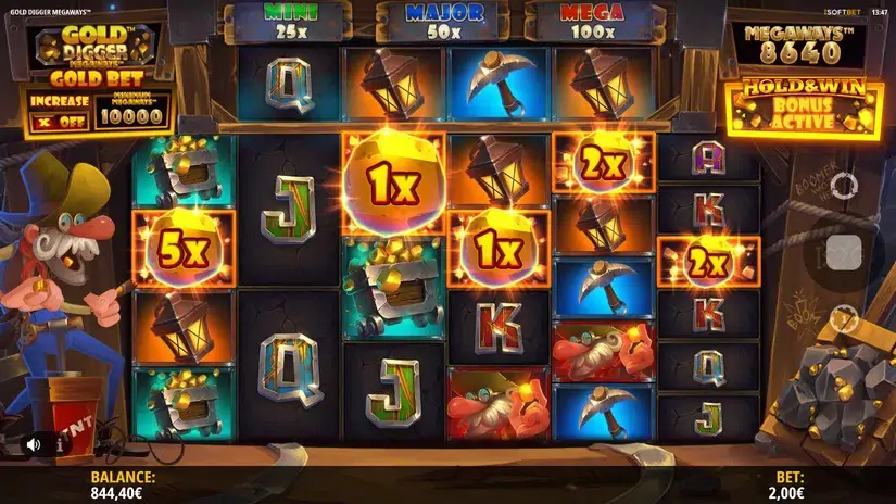 Gold Digger Megaways slot screenshot 3