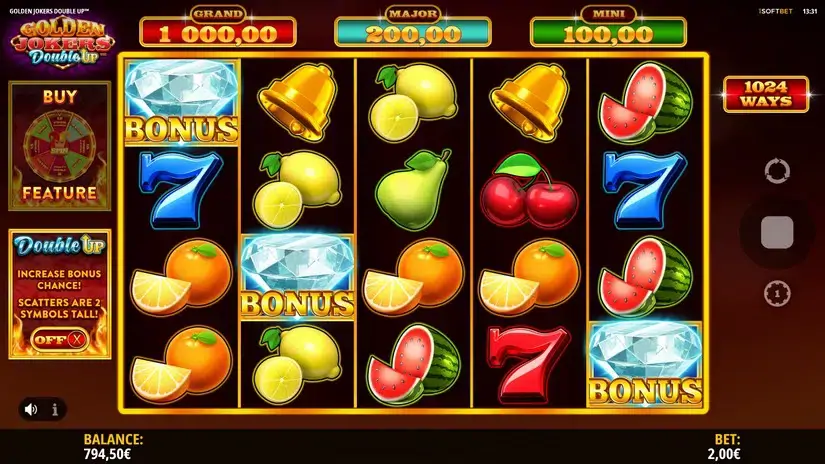 Golden Jokers Double Up slot screenshot 3