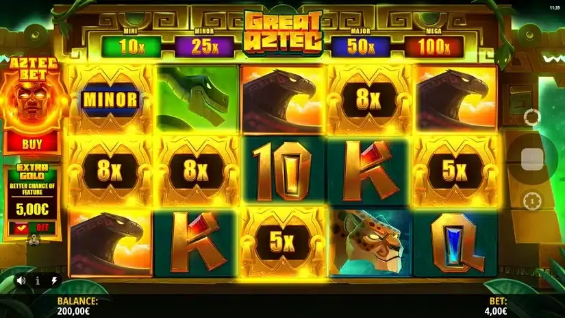 Great Aztec slot screenshot 2