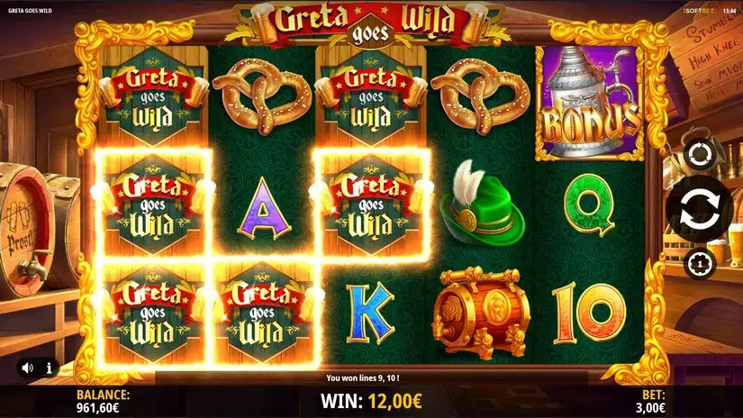 Greta Goes Wild slot screenshot 4