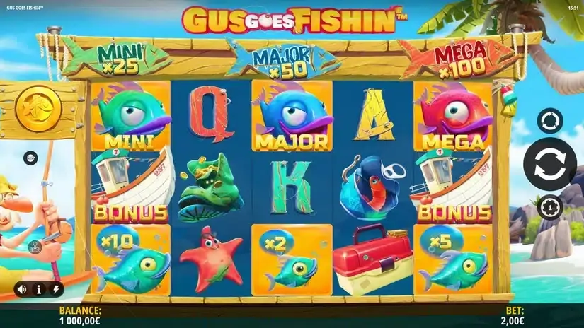 Gus Goes Fishin’ slot screenshot 