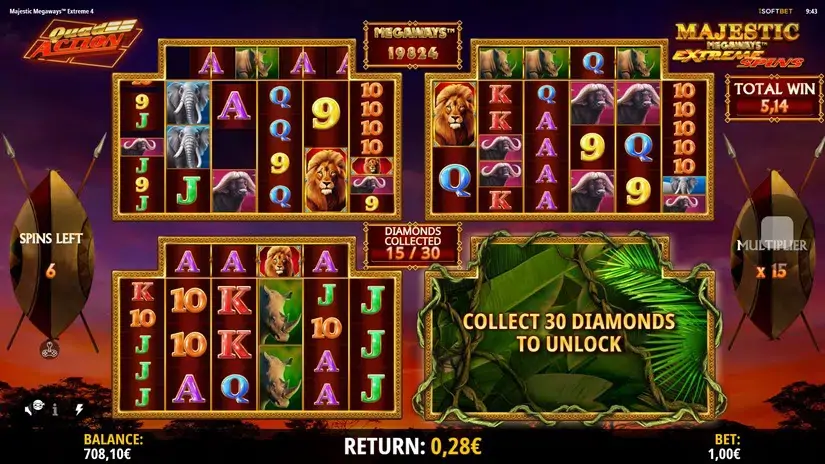 Majestic Megaways Extreme 4 slot screenshot 9