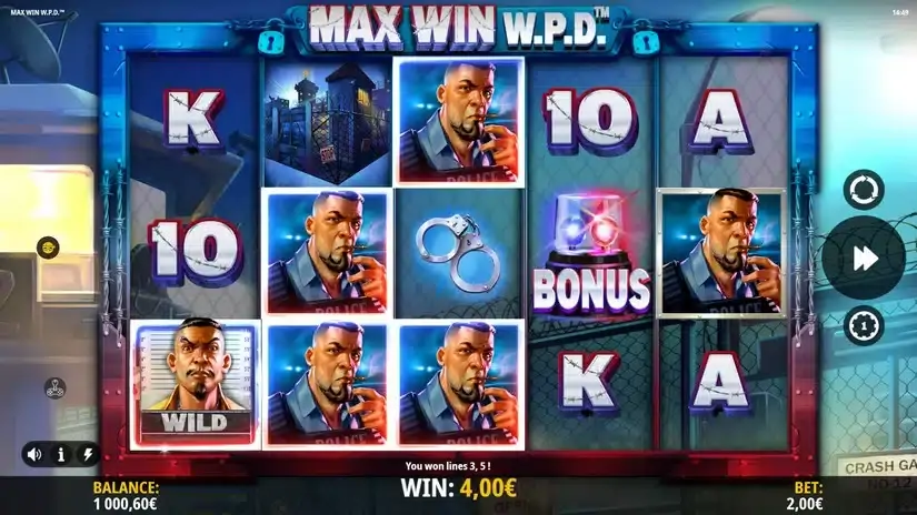 Max Win W.P.D slot screenshot 2