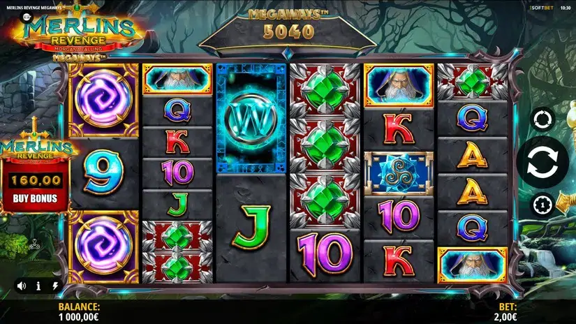 Merlin’s Revenge Megaways slot screenshot 1