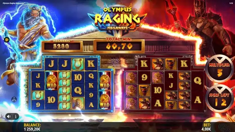 Olympus Raging Megaways slot screenshot 4