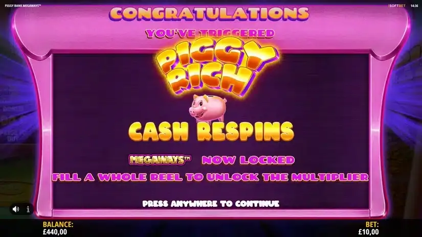 Piggy Bank Megaways slot screenshot 4
