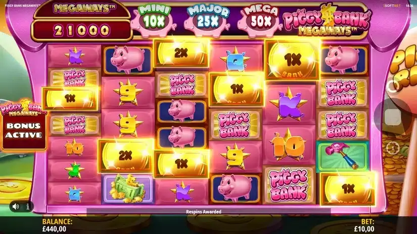 Piggy Bank Megaways slot screenshot 3