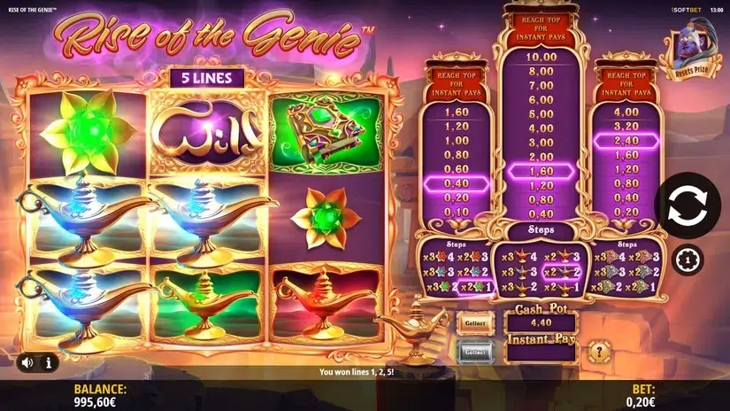 Rise of the Genie slot screenshot 