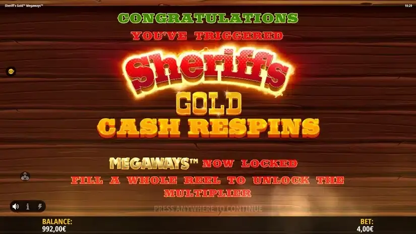 Sheriff’s Gold Megaways slot screenshot 3
