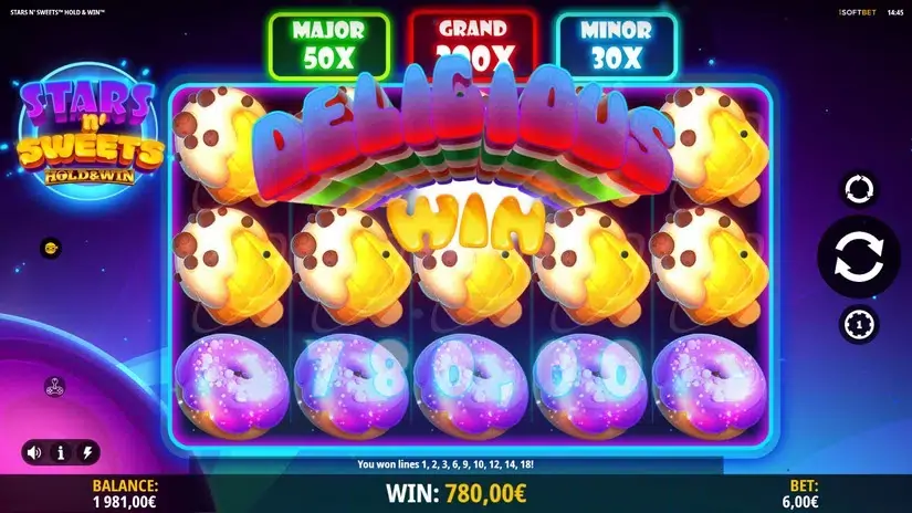 Stars n’ Sweets Hold & Win slot screenshot 4