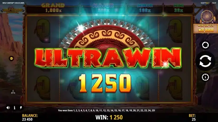 Wolf Canyon Hold & Win slot screenshot 6