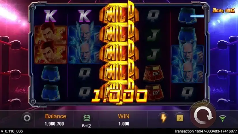 Boxing King slot screenshot 3
