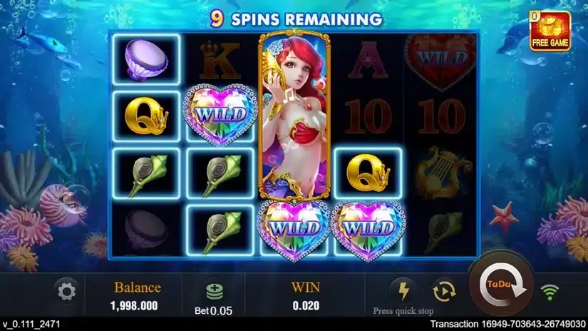 Bubble Beauty slot screenshot 