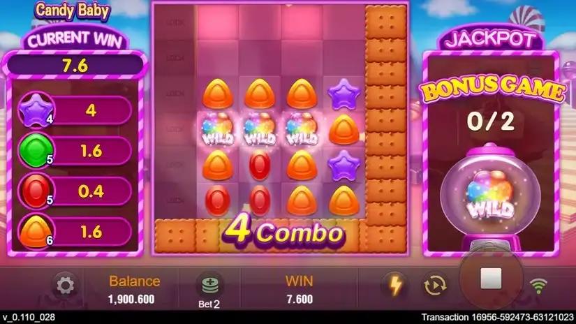 Candy Baby slot screenshot 4