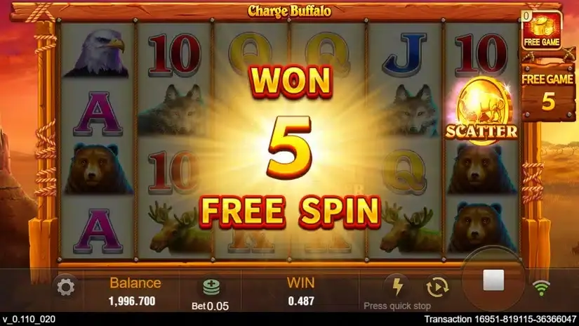 Charge Buffalo slot screenshot 6