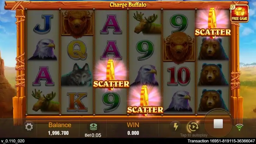 Charge Buffalo slot screenshot 3