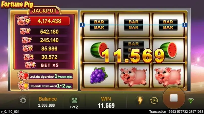 Fortune Pig slot screenshot 3