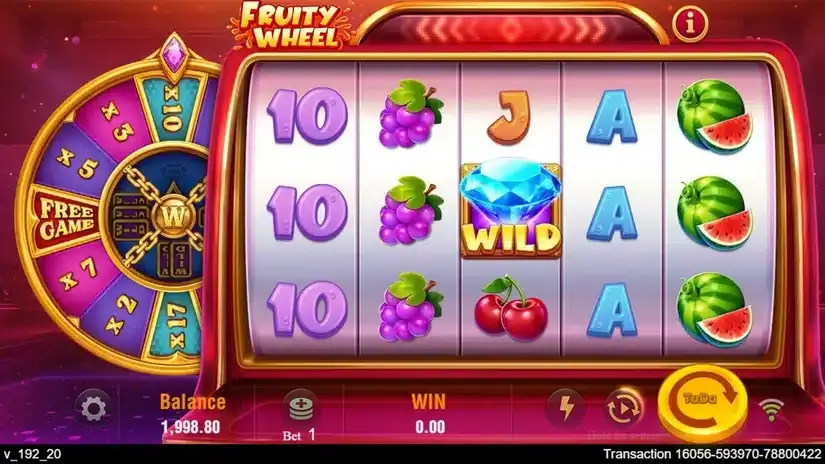Fruity Wheel slot screenshot 