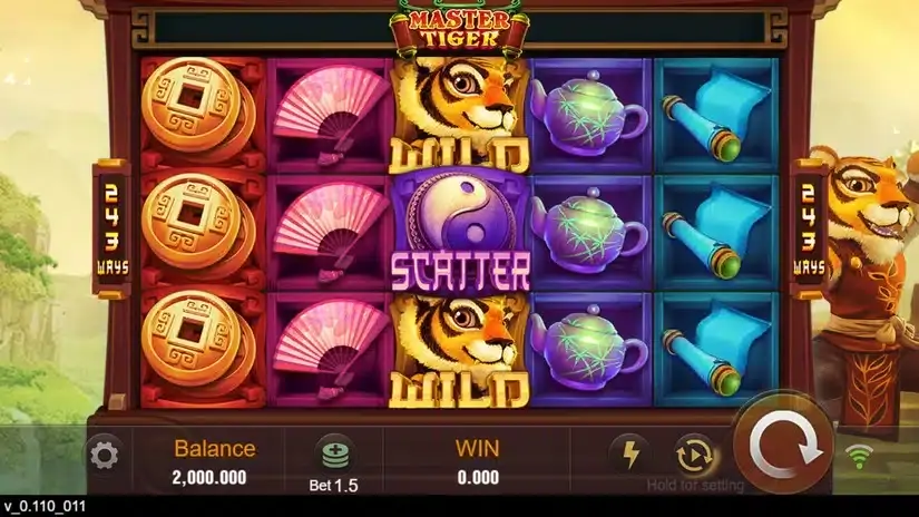 Master Tiger slot screenshot 