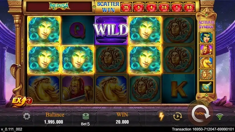 Medusa slot screenshot 2