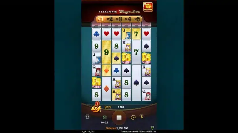 Mega Ace slot screenshot 2