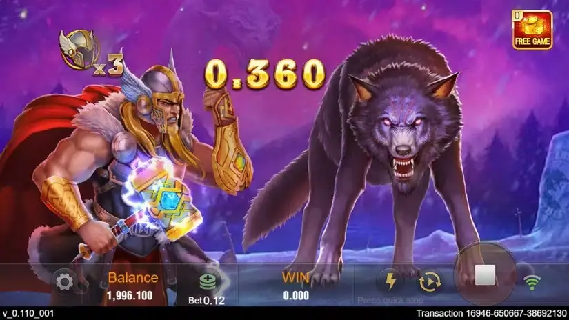 Thor X slot screenshot 5