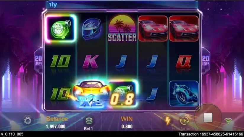 Wild Racer slot screenshot 2