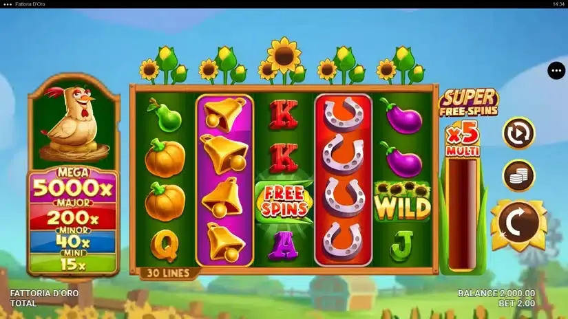 Fattoria D’Oro slot screenshot 1
