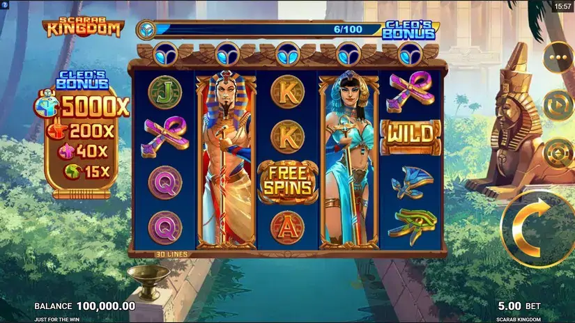 Scarab Kingdom slot screenshot 1