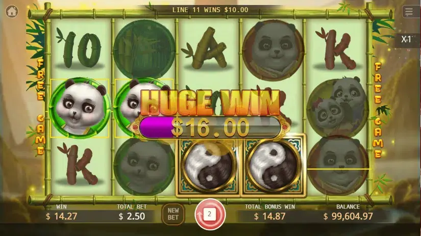 Panda Family slot screenshot 4
