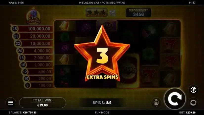 9 Blazing Cashpots Megaways slot screenshot 6