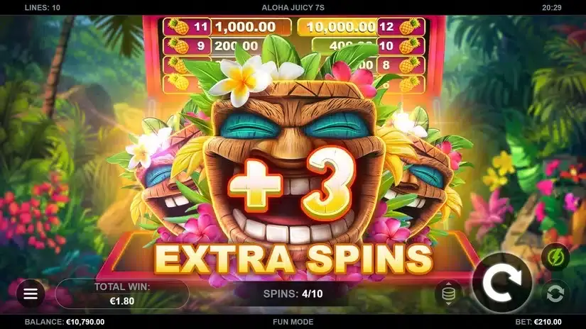 Aloha Juicy 7s slot screenshot 4