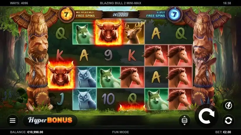 Blazing Bull 2 Mini-Max slot screenshot 