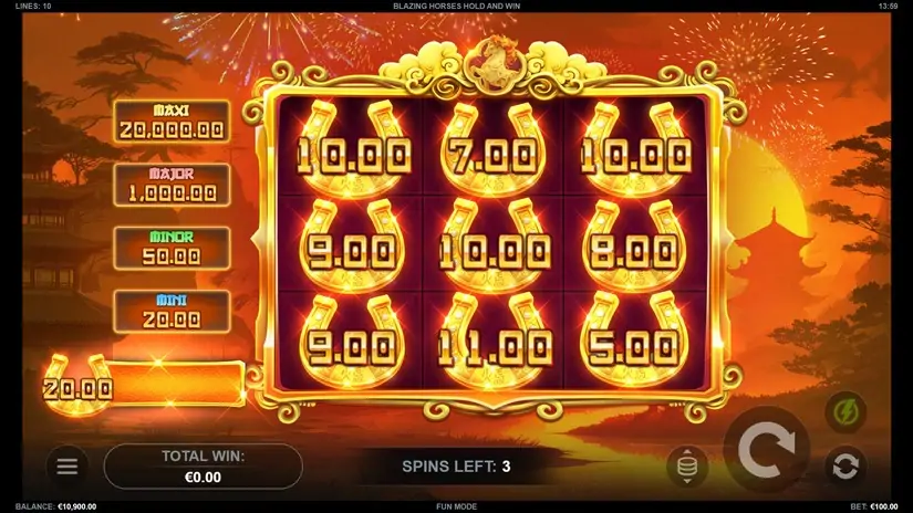 Blazing Horses Hold and Win slot screenshot 4