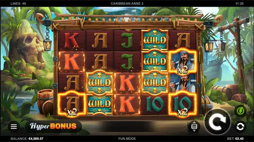 Caribbean Anne 2 slot screenshot 3
