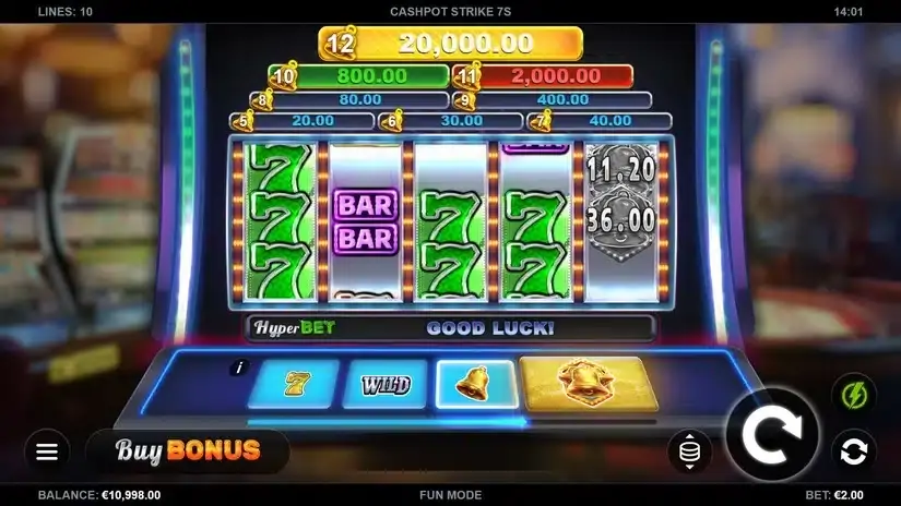Cashpot Strike 7s slot screenshot 1