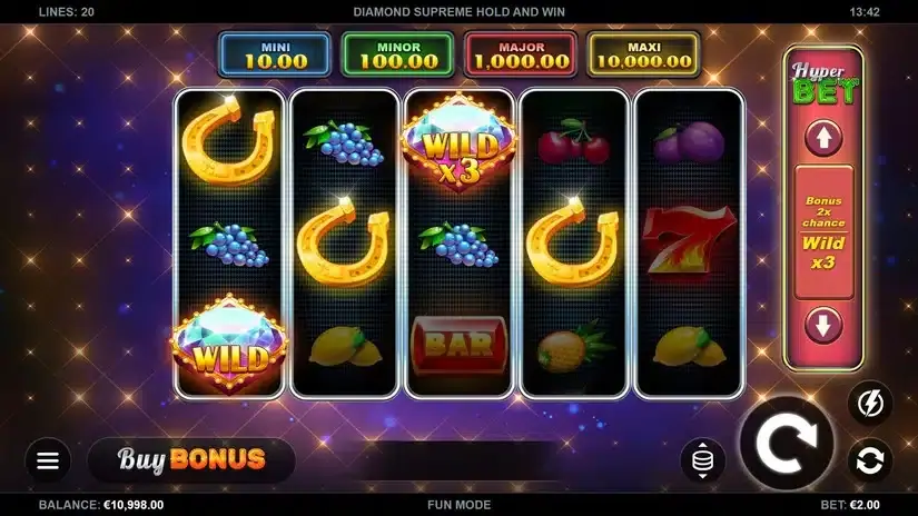Diamond Supreme Hold and Win slot screenshot