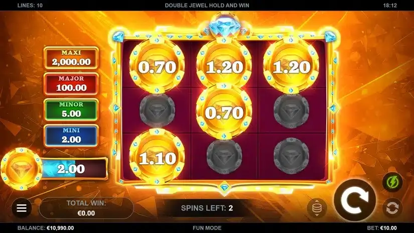 Double Jewel Hold and Win slot screenshot 