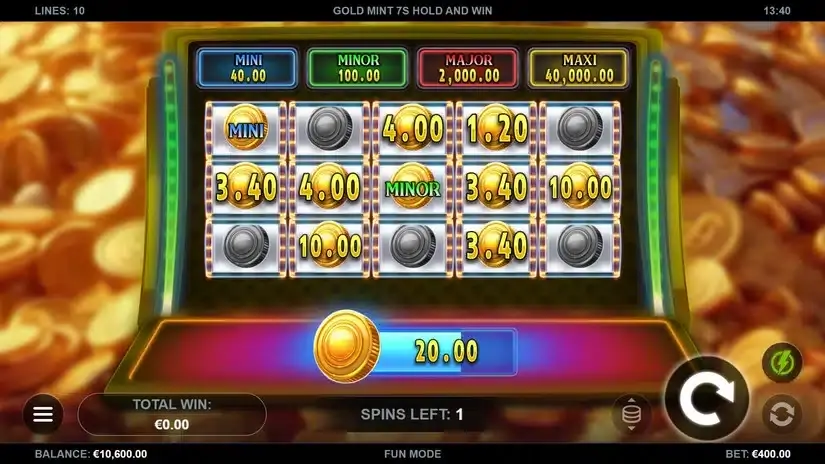 Gold Mint 7s Hold and Win slot screenshot 4