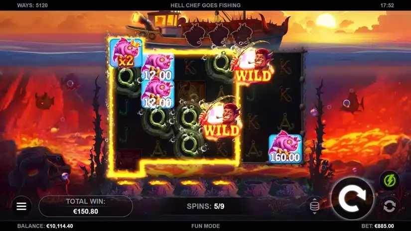 Hell Chef Goes Fishing slot screenshot 4