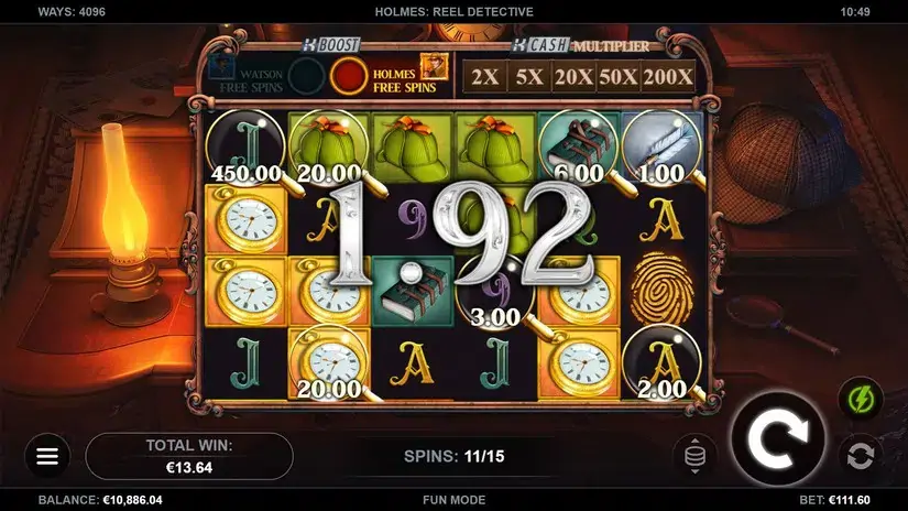 Holmes: Reel Detective slot screenshot 5