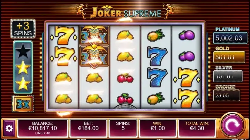 Joker Supreme slot screenshot 3