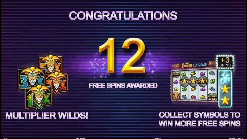 Joker Supreme slot screenshot 4