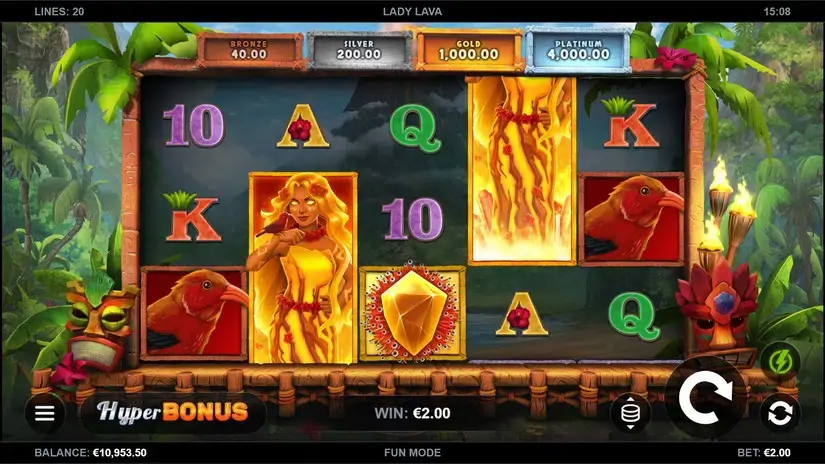 Lady Lava slot screenshot 3