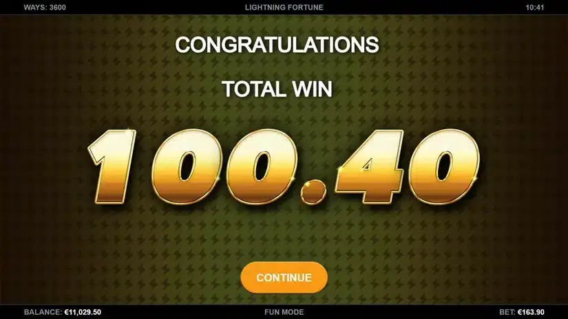 Lightning Fortune slot screenshot 