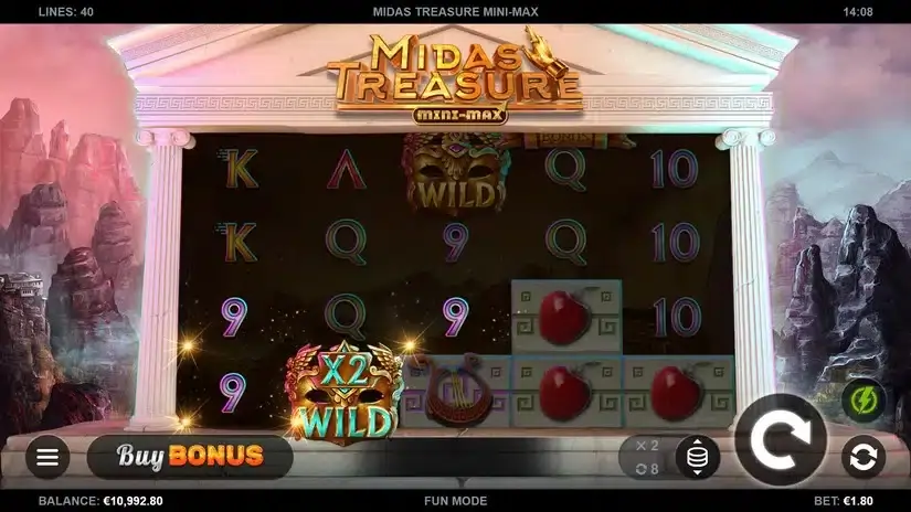 Midas Treasure Mini-Max slot screenshot 2