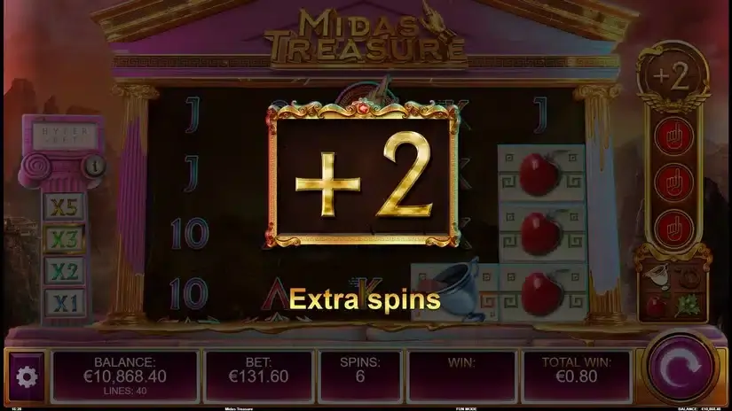Midas Treasure slot screenshot 4