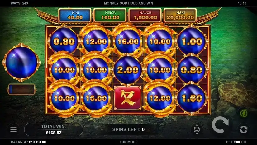 Monkey God Hold and Win slot screenshot 