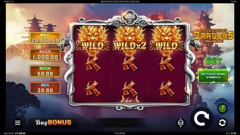 Mooncake Dragons Hold and Win slot screenshot 