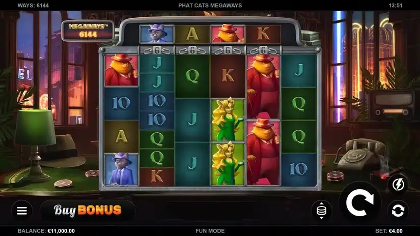 Phat Cats Megaways slot screenshot 1